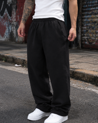 CALÇA DE MOLETOM BAGGY - com regulagem